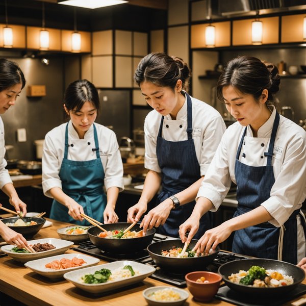 Où suivre des cours de cuisine japonaise à Tokyo?