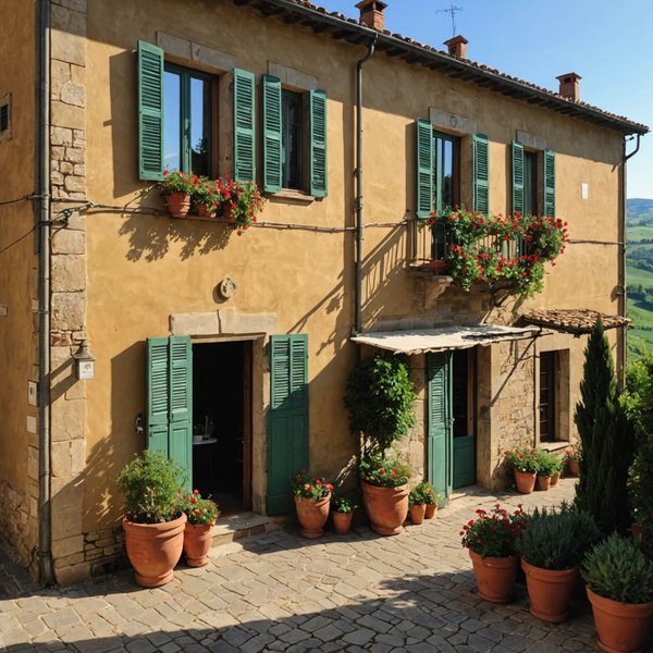 Peut-on trouver une maison de vacances en Toscane avec des ateliers de peinture et des visites de galeries d'art?